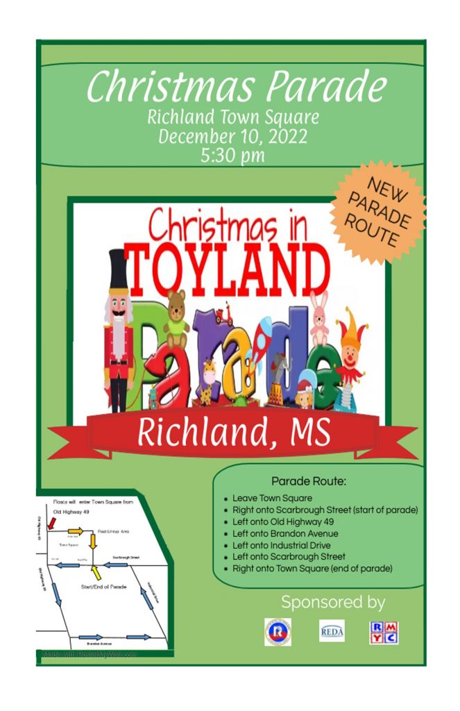 Toyland Christmas Parade Richland MS